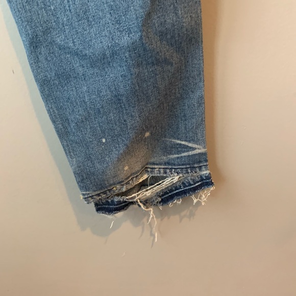 AMO Kate Spin The Bottle Crop Distressed Jeans Destroyed Skinny Denim USA 26 - Picture 7 of 11